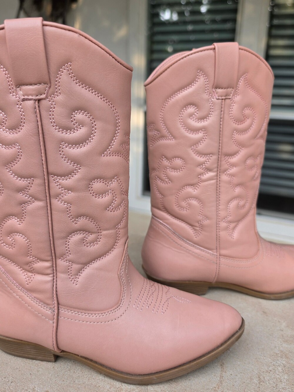 Tucker + Tate Cassidy Pink Blush Western Cowgirl Boots - Kids Size 3 Youth